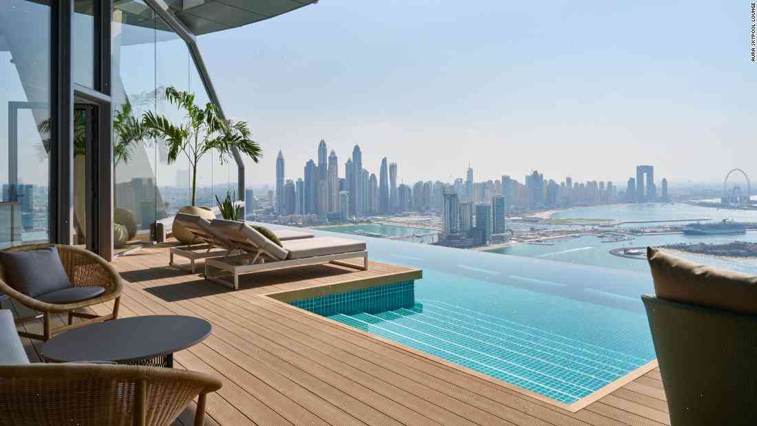 World's tallest infinity pool opens in Dubai, with views of city's skyline